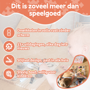 Træ Aktivitetsbræt - Busyboard